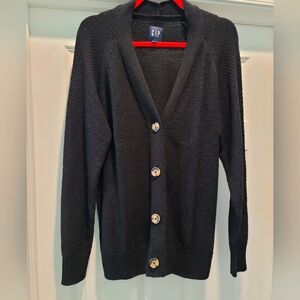 GAP Black Buttoned Cardigan L